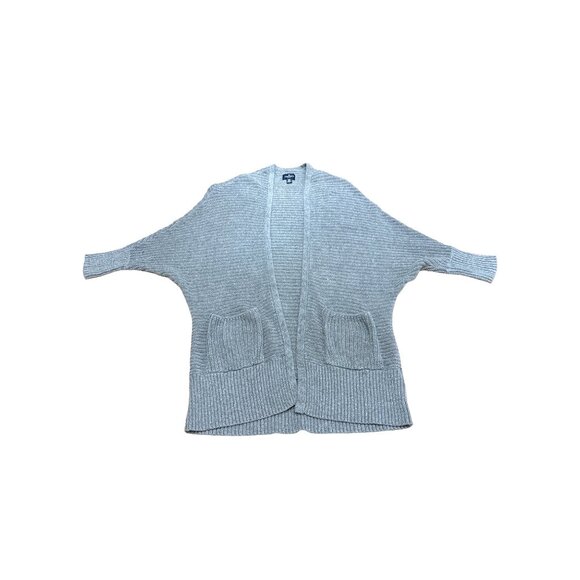 American Eagle Outfitters Vintage Ribbed Knitted Batwing Gray Cardigan Sweater - Picture 8 of 12